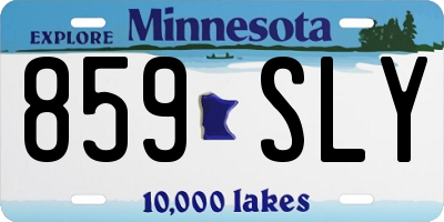 MN license plate 859SLY