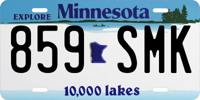MN license plate 859SMK