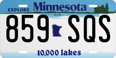 MN license plate 859SQS