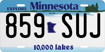 MN license plate 859SUJ