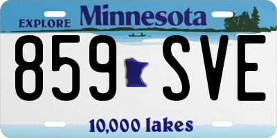 MN license plate 859SVE