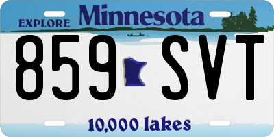 MN license plate 859SVT
