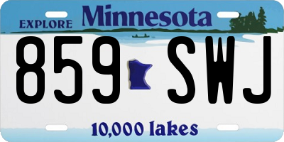 MN license plate 859SWJ