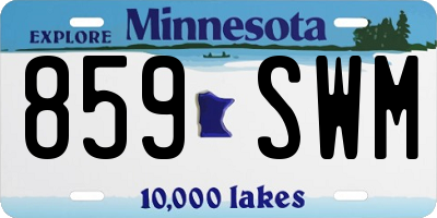 MN license plate 859SWM
