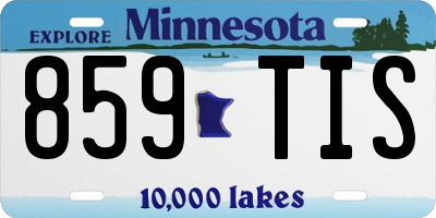MN license plate 859TIS