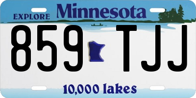 MN license plate 859TJJ