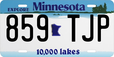 MN license plate 859TJP