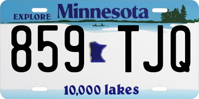 MN license plate 859TJQ