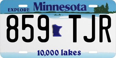 MN license plate 859TJR