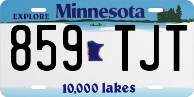 MN license plate 859TJT