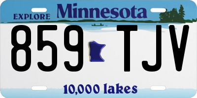 MN license plate 859TJV