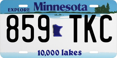 MN license plate 859TKC