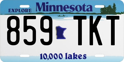 MN license plate 859TKT
