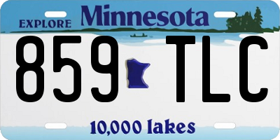 MN license plate 859TLC