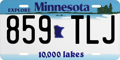 MN license plate 859TLJ