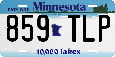 MN license plate 859TLP