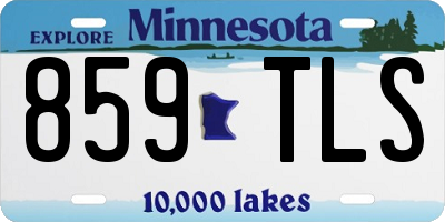 MN license plate 859TLS