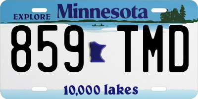MN license plate 859TMD