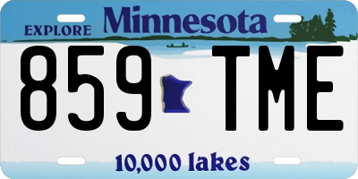 MN license plate 859TME