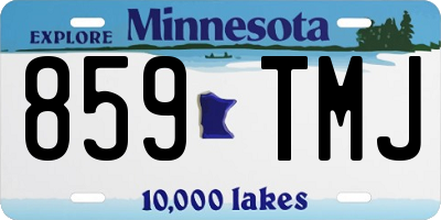 MN license plate 859TMJ