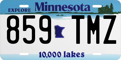MN license plate 859TMZ