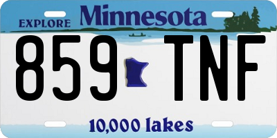 MN license plate 859TNF