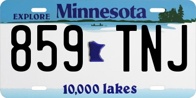 MN license plate 859TNJ
