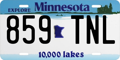 MN license plate 859TNL