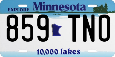 MN license plate 859TNO