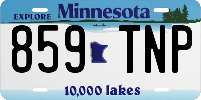 MN license plate 859TNP