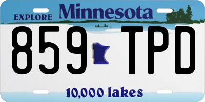 MN license plate 859TPD