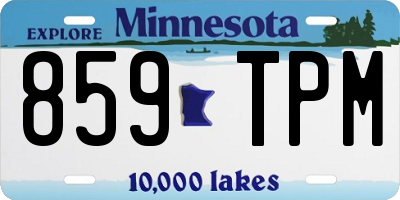 MN license plate 859TPM