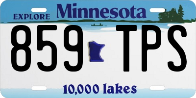 MN license plate 859TPS