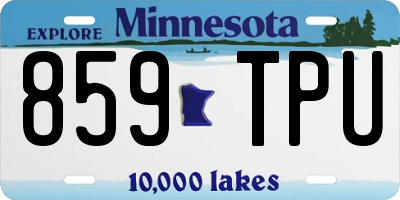 MN license plate 859TPU
