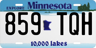 MN license plate 859TQH