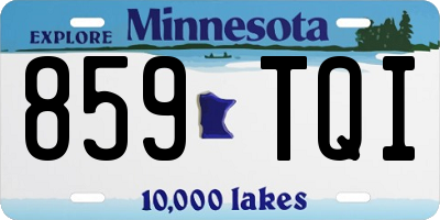 MN license plate 859TQI
