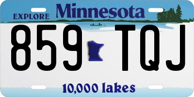 MN license plate 859TQJ