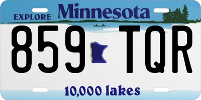 MN license plate 859TQR