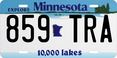 MN license plate 859TRA
