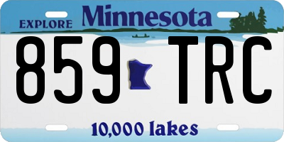 MN license plate 859TRC