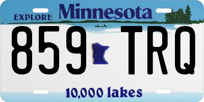 MN license plate 859TRQ