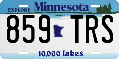 MN license plate 859TRS