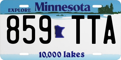 MN license plate 859TTA