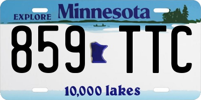 MN license plate 859TTC