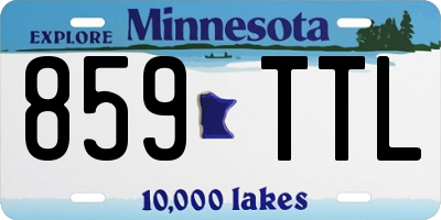 MN license plate 859TTL