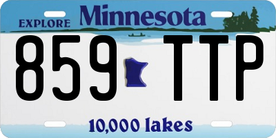 MN license plate 859TTP