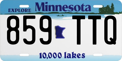MN license plate 859TTQ