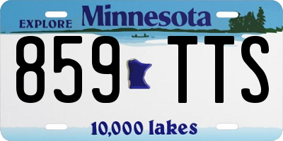 MN license plate 859TTS