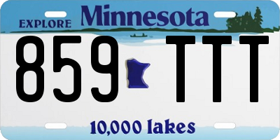 MN license plate 859TTT