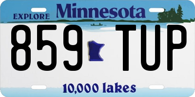 MN license plate 859TUP